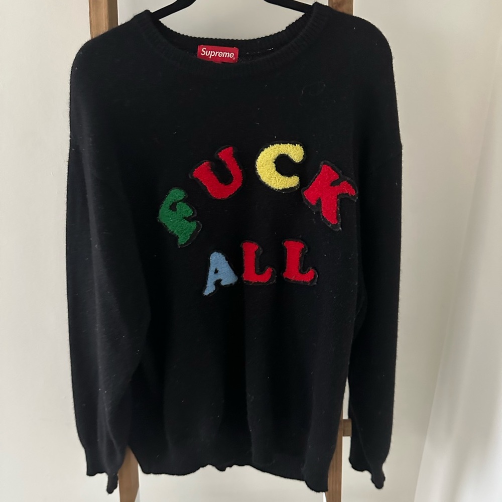 Supreme Jamie Reid F*** All Sweater - Size XL
